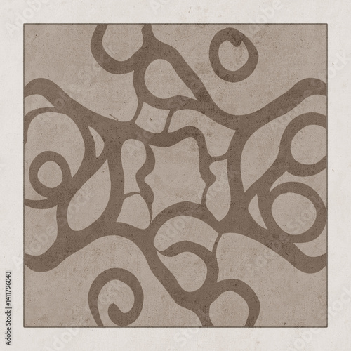 Abstract background in vintage style. Stylized old with grain. For use in graphics, for printing on wall decorations.