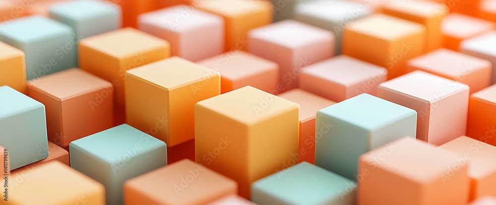 Pastel Cube Abstract Background. Pastel Cube Abstract Background.