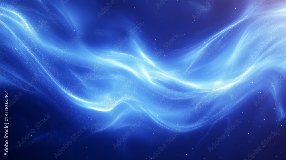 Glowing Blue Abstract Wave Background Glowing Blue Abstract Wave Background