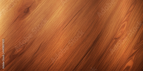 High Gloss Lacquered Wood Panels with Rich, Deep Brown Tones and Polished Reflective Surfaces, Accentuating the Natural Grain and Creating a Luxurious, Retro-Inspired Background"
