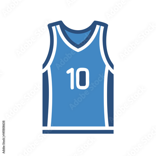 Basketball Jersey Icon Representing Team Uniform and Sports Apparel