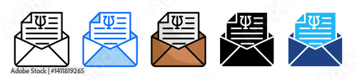 Email Icon Set Multiple Style Collection