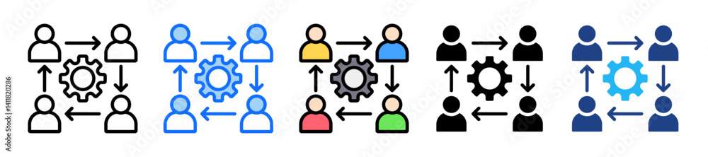 Change Management Icon Set Multiple Style Collection Change Management Icon Set Multiple Style Collection