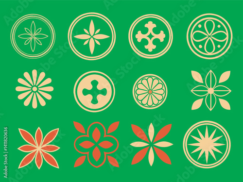 stunning collection of 24 meticulously crafted floral and geometric design elements!  Perfect for crafting unique projects, these versatile shapes offer endless possibilities for DIY enthusiasts, scra