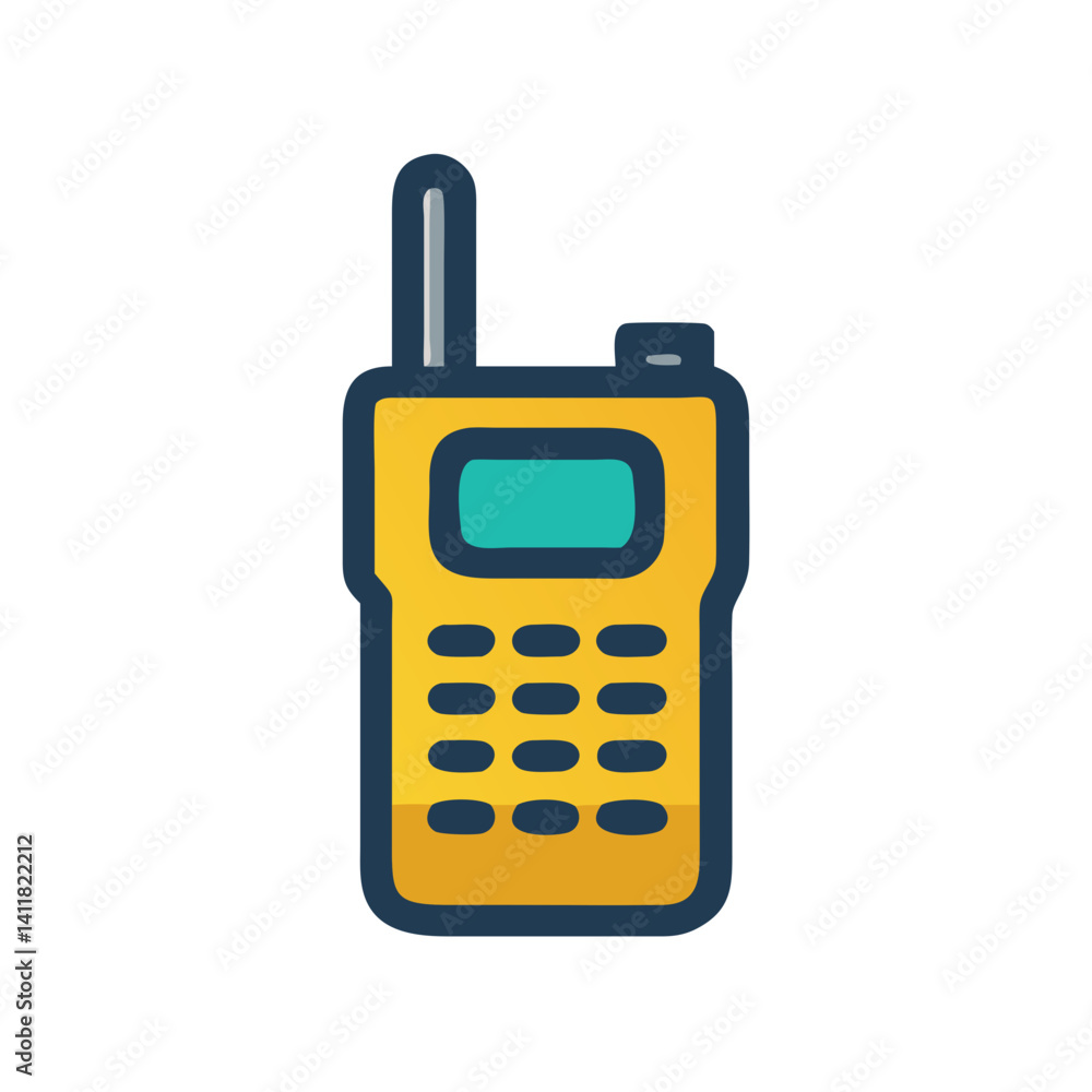 Walkie Talkie Icon Representing Communication Toy for Kids and Play Walkie Talkie Icon Representing Communication Toy for Kids and Play