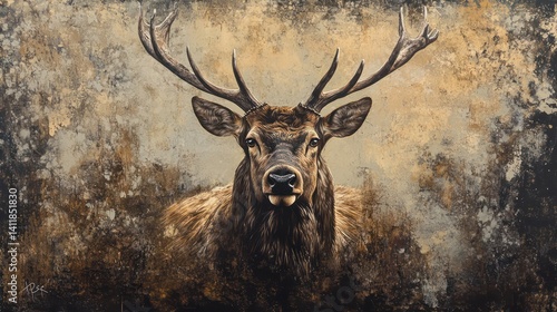 Deer forest artwork image