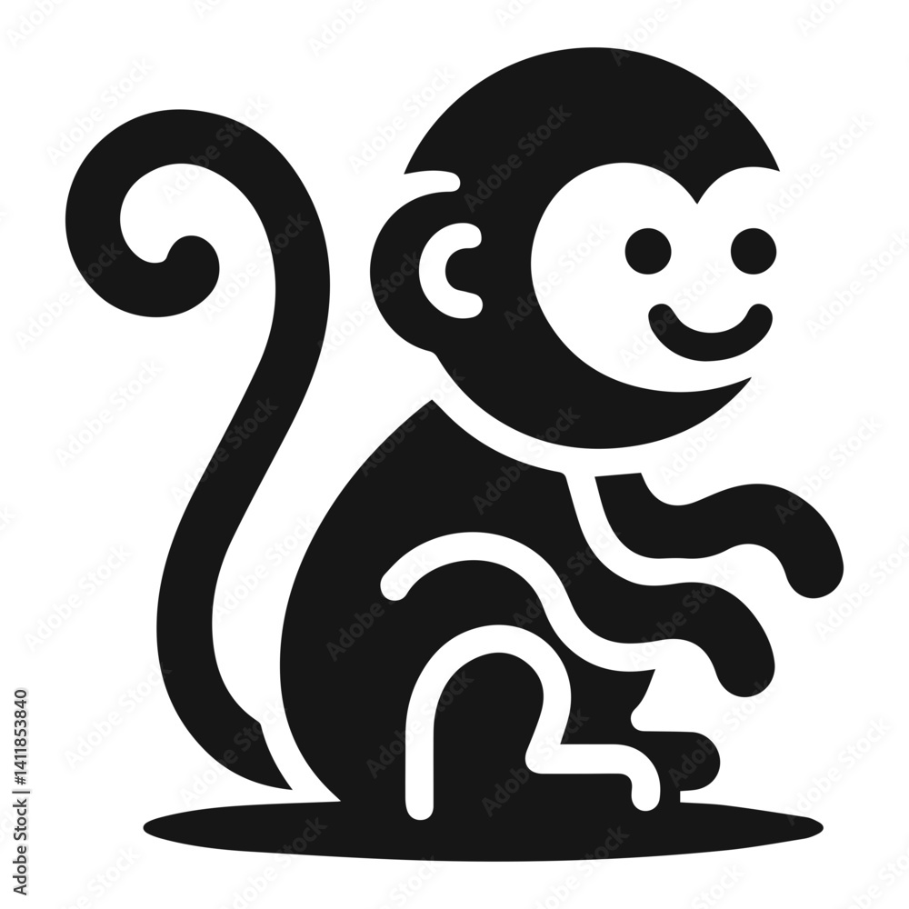 Obraz premium Monkey icon