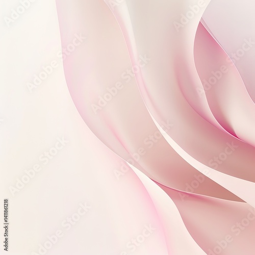Soft Abstract Pink Silk Waves – Elegant Flowing Fabric Texture Background