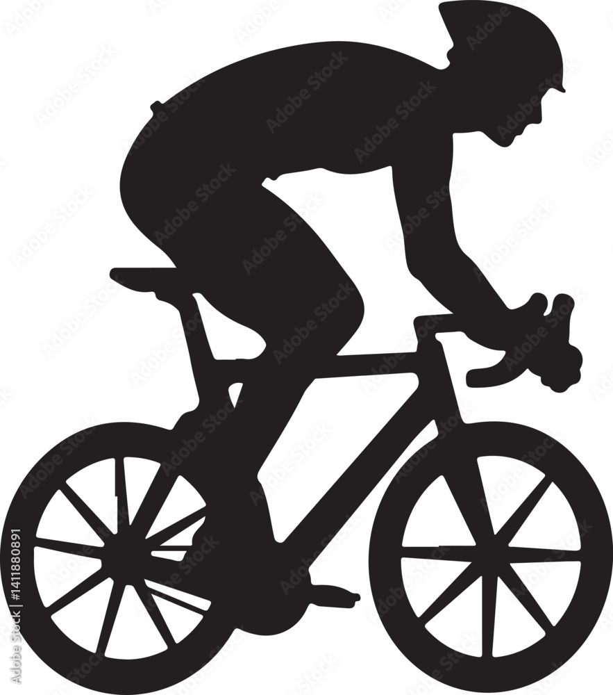 Fototapeta premium Bicycle Rider Bundle for Cricut