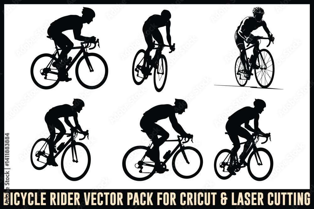 Obraz premium Bicycle Rider Bundle for Cricut