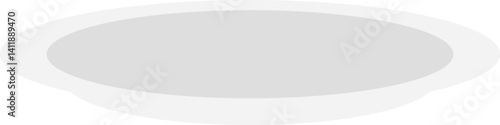Simple vector illustration of a plate. 