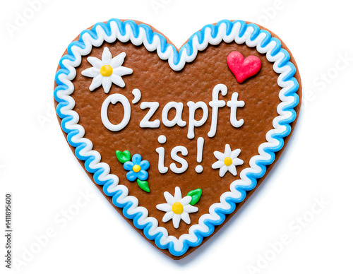 Gingerbread Heart with Oktoberfest Greeting