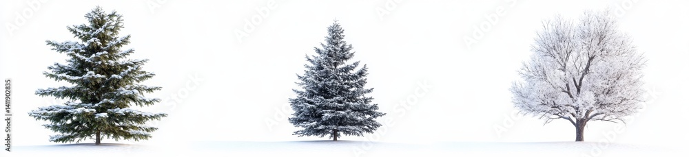 Fototapeta premium Winter Wonderland Trees (1)