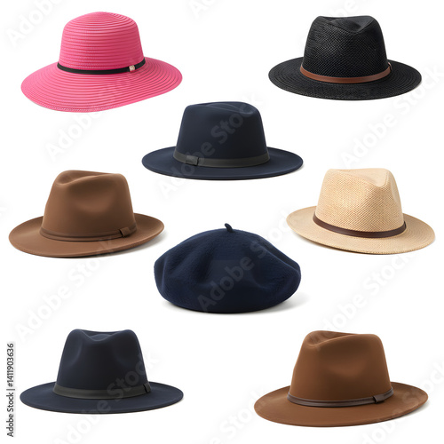 Wallpaper Mural set of hats Torontodigital.ca