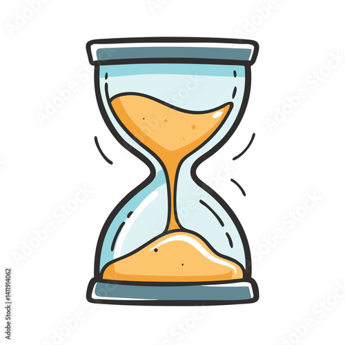 hourglass with sand falling icon, hourglass with sand falling vector illustration-simple illustration of hourglass with sand falling, perfect for hourglass with sand falling logos and icons