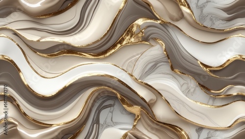 Organic marble texture with golden veins.
