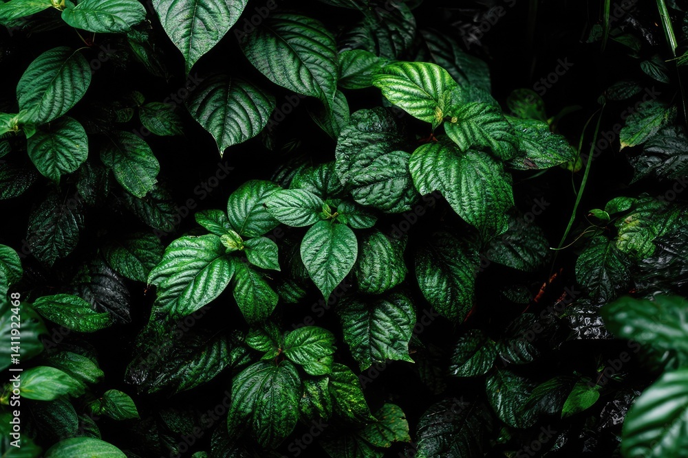 Lush green leaves close up (2)