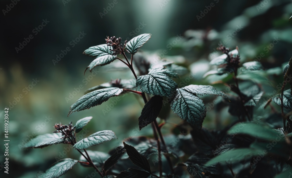 Dark foliage close-up