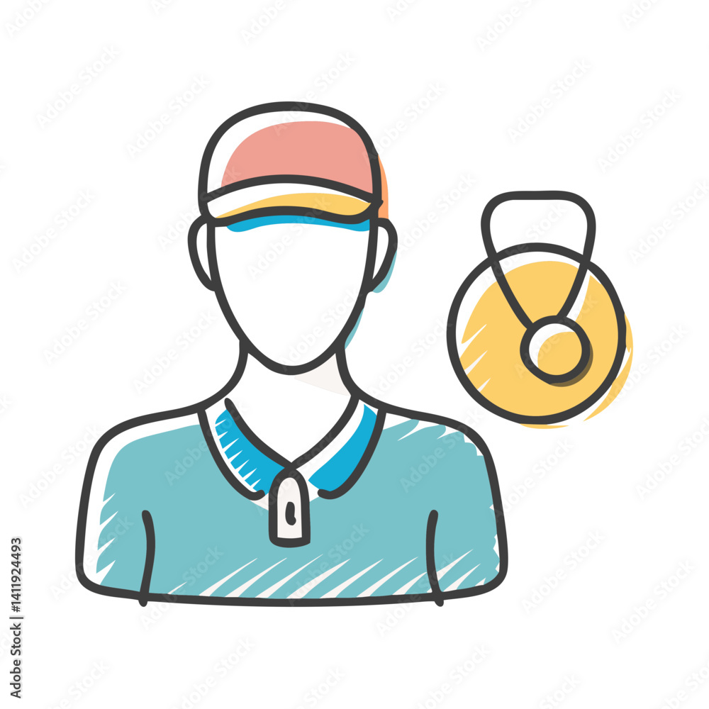 trainer icon, trainer vector illustration-simple illustration of trainer, perfect for trainer logos and icons