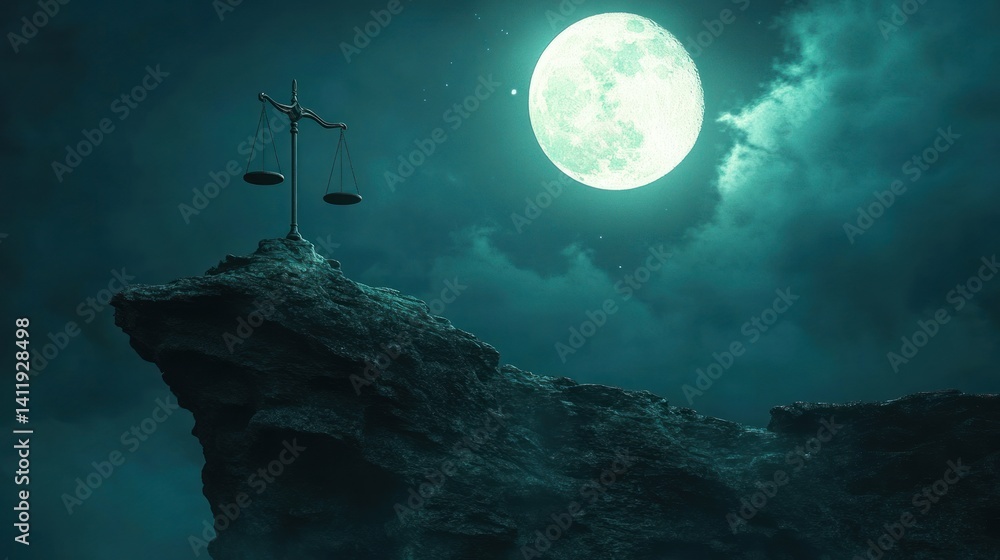 Scales of Justice Under the Moonlight: A Nighttime Legal Concept Scales of Justice Under the Moonlight: A Nighttime Legal Concept