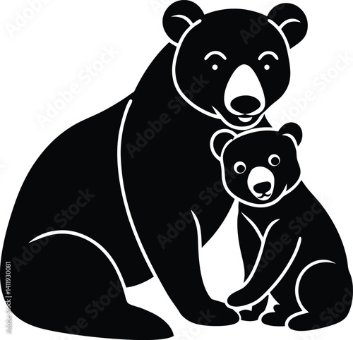 panda bear vector