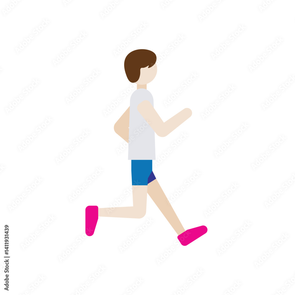 Fototapeta premium Run Illustration
