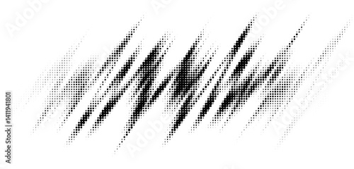 Wallpaper Mural Monochrome printing raster, abstract vector halftone background Torontodigital.ca