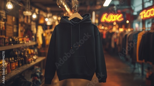 Wallpaper Mural Dark hoodie displayed in store Torontodigital.ca