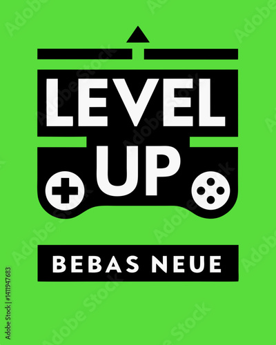 level up  Typography vector T-shirt design