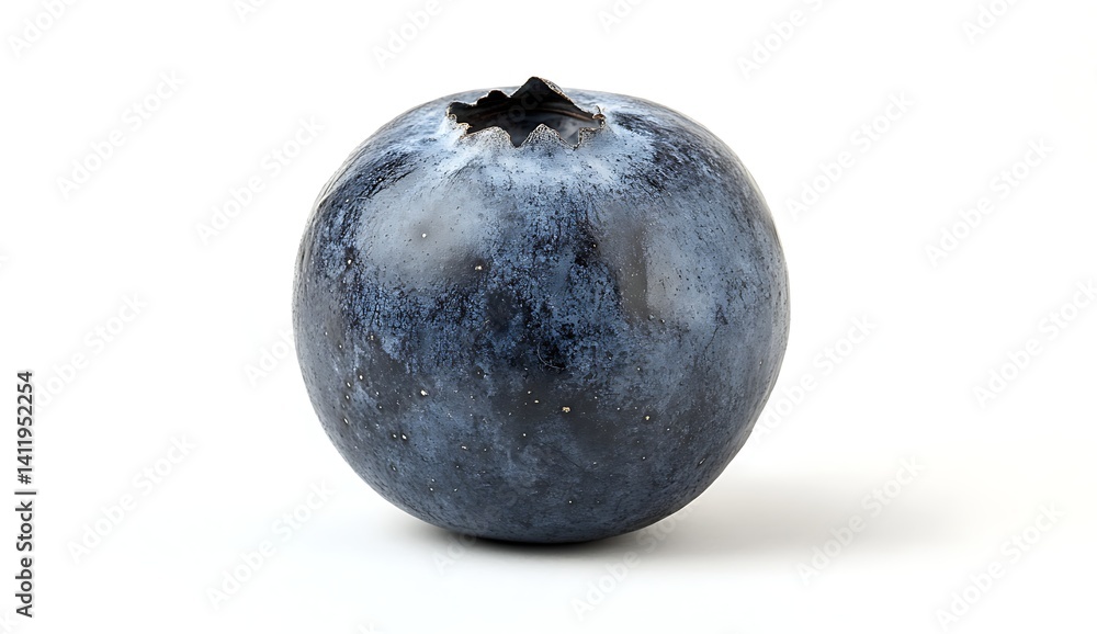Blueberries splashing in water, isolated on a white background Blueberries splashing in water, isolated on a white background