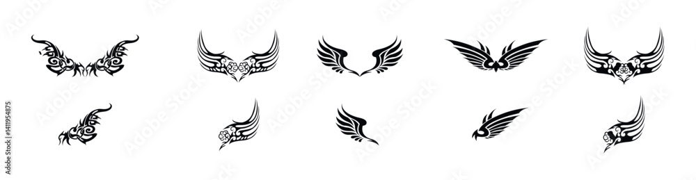 Fototapeta premium Graphic of tribal art abstract design ornament tattoo vector illustration.