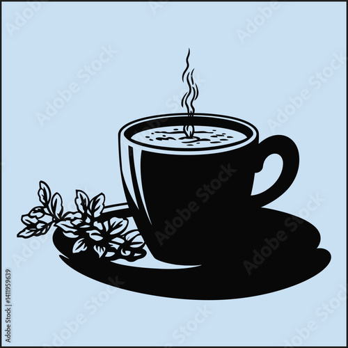 Tombstone Coffee Silhouette, Halloween