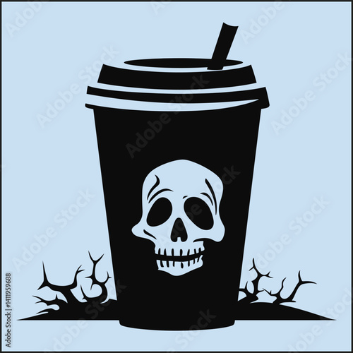 Tombstone Coffee Silhouette, Spooky