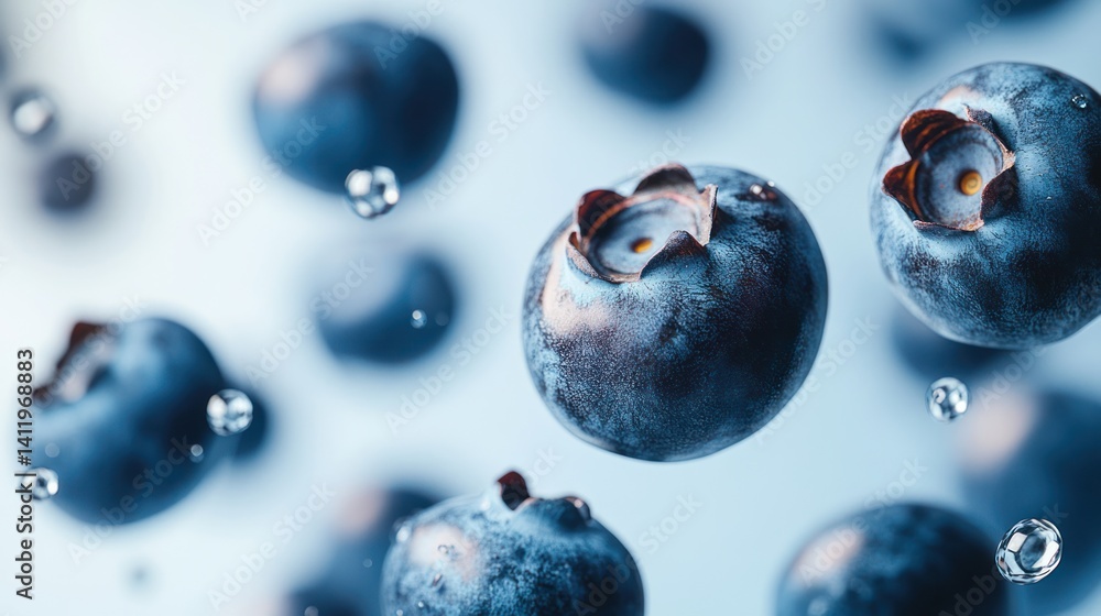 Fresh blueberries in mid-air (1) Fresh blueberries in mid-air (1)