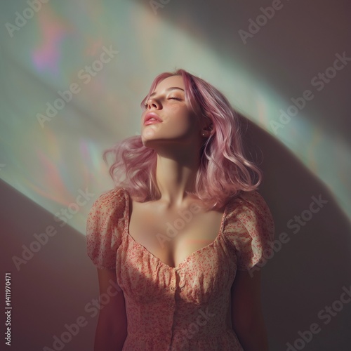 Modern ethereal portrait wi...