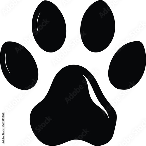 Animal Paw Print Icon for Pets and Wildlife


