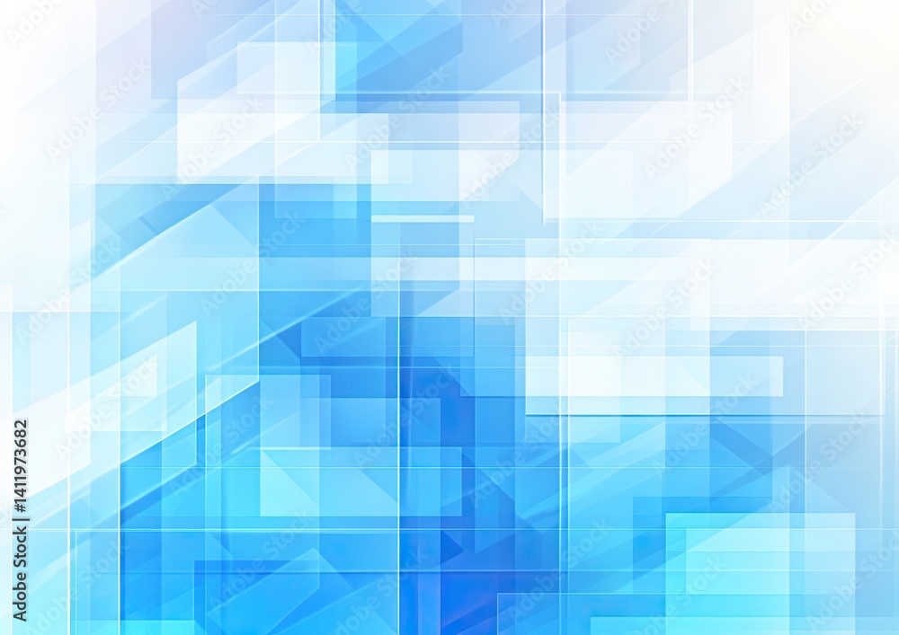 Geometric Layers with Blue Hues, Abstract Transparent Background Shapes Design Geometric Layers with Blue Hues, Abstract Transparent Background Shapes Design