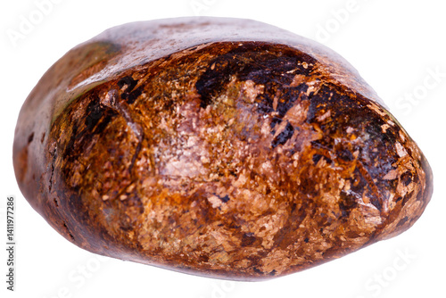 Obraz na płótnie bronzite mineral stone on white background close up w salonie