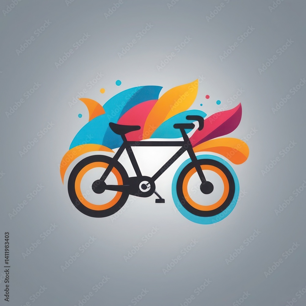 Fototapeta premium vector illustration of a bicycle