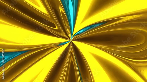 Dynamic interplay of yellow and blue colors creating a striking abstract background design.
