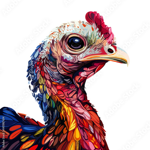 turkey, animal, vector, transparent background