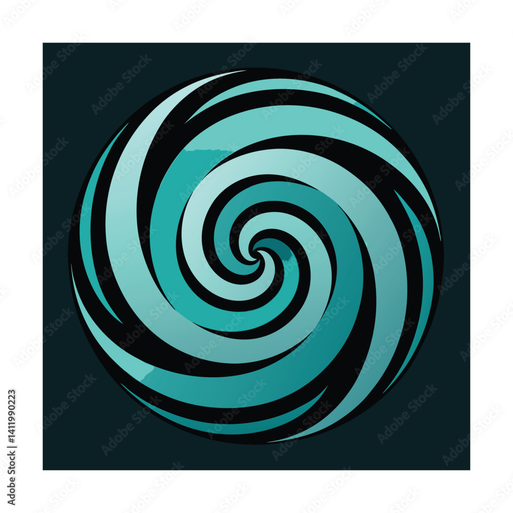 Hypnotic colorful spiral pattern illusion art Hypnotic colorful spiral pattern illusion art