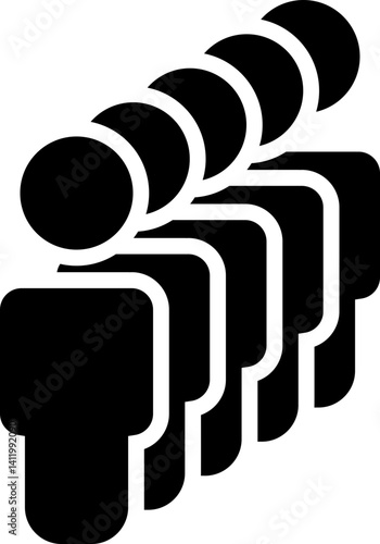 people queuing icon