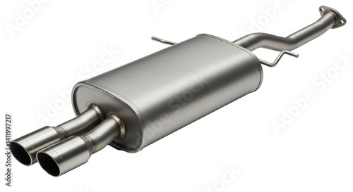 Obraz na płótnie Isolated Car Muffler
