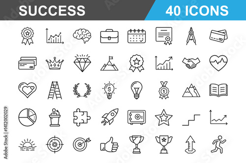 success icon bundle pack