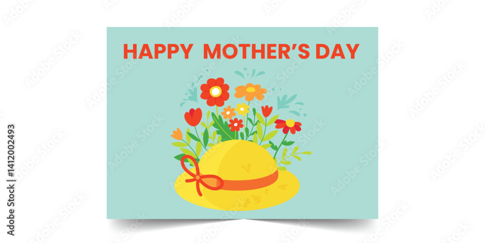 Fototapeta premium Mother's Day Card Template