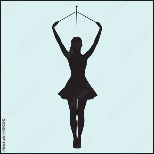Acrobat Silhouette, Gymnast