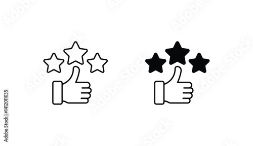 Satisfied icon design with white background stock illustration