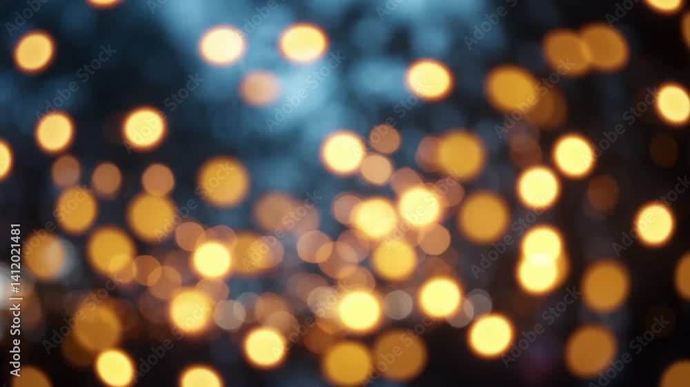 Nighttime bokeh with warm lights Nighttime bokeh with warm lights