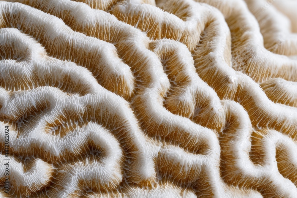 Intricate Textures of Coral Reefs Displaying Nature's Unique Patterns and Structures